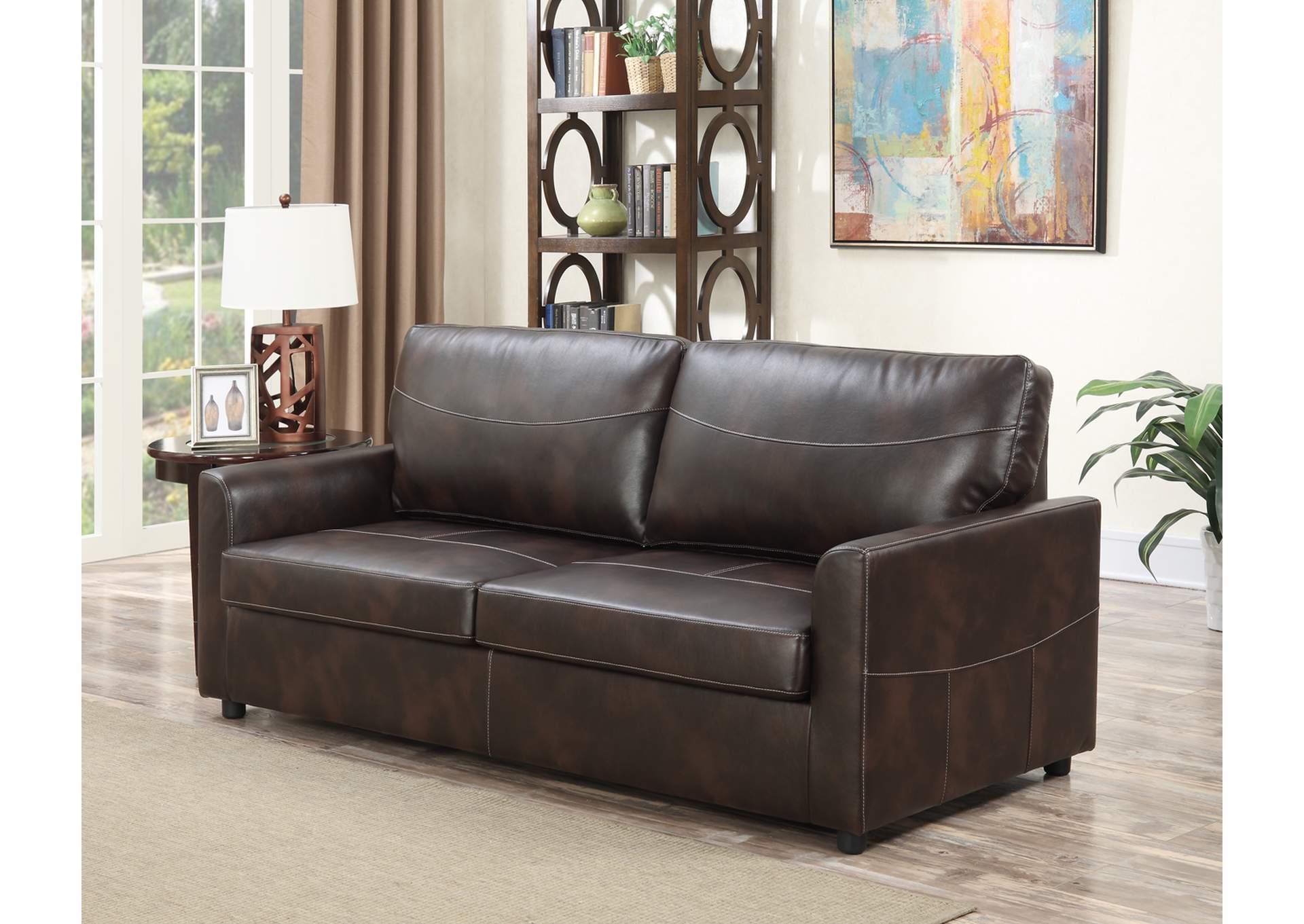 Slumber Queen Sleeper Sofa,Emerald Home Furnishings