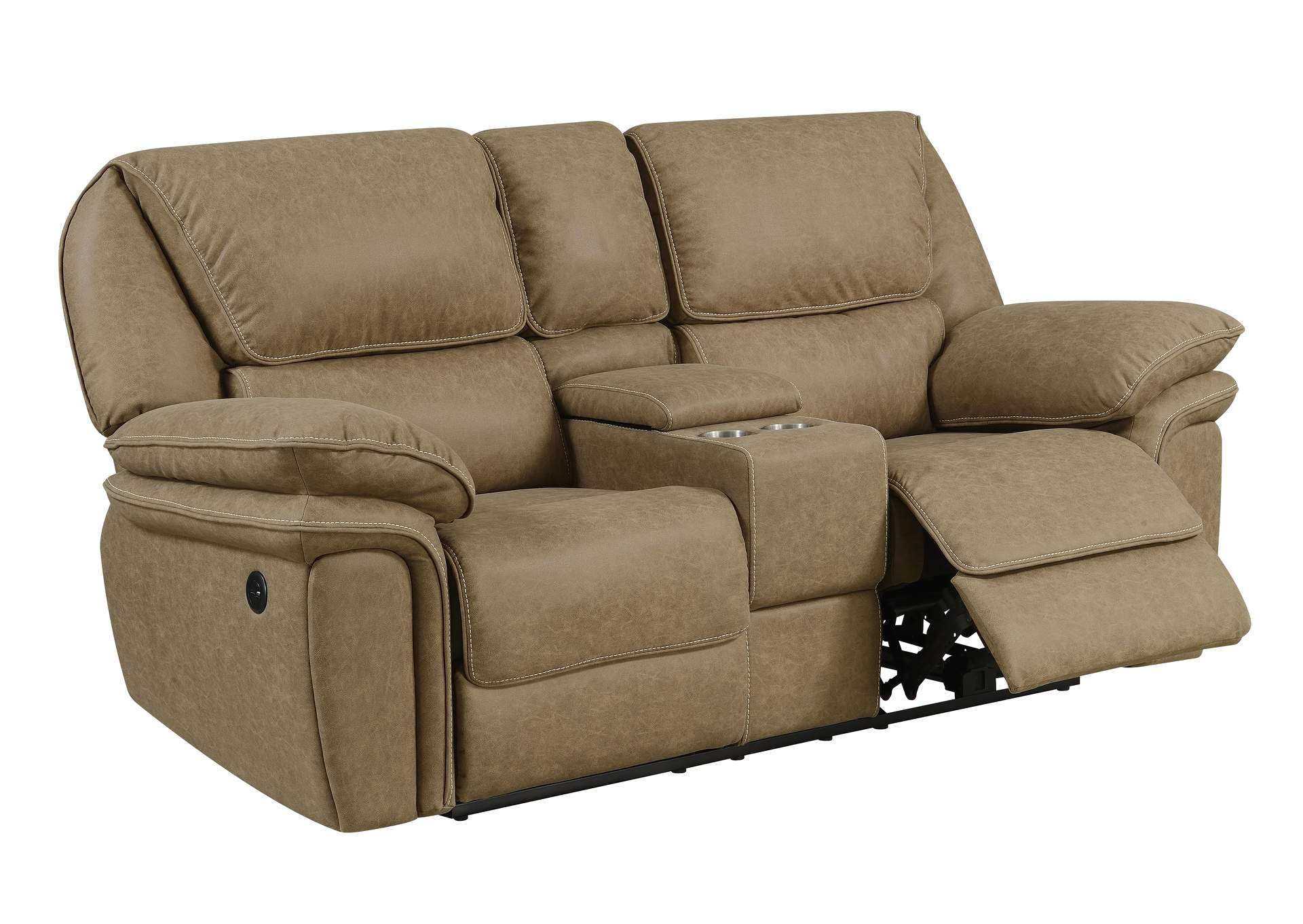 Allyn Power Console Loveseat,Emerald Home Furnishings