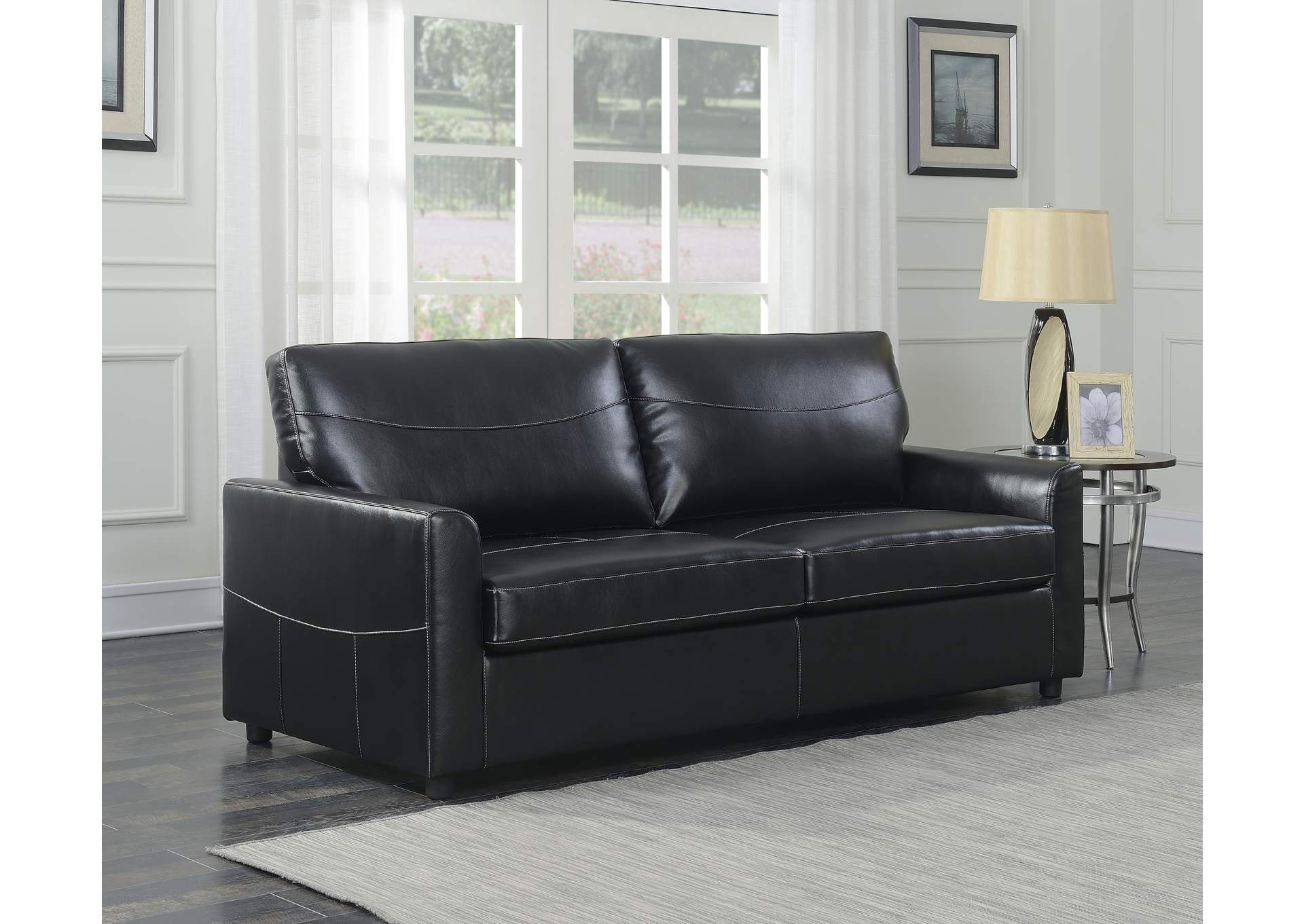 Slumber Queen Sleeper Sofa,Emerald Home Furnishings