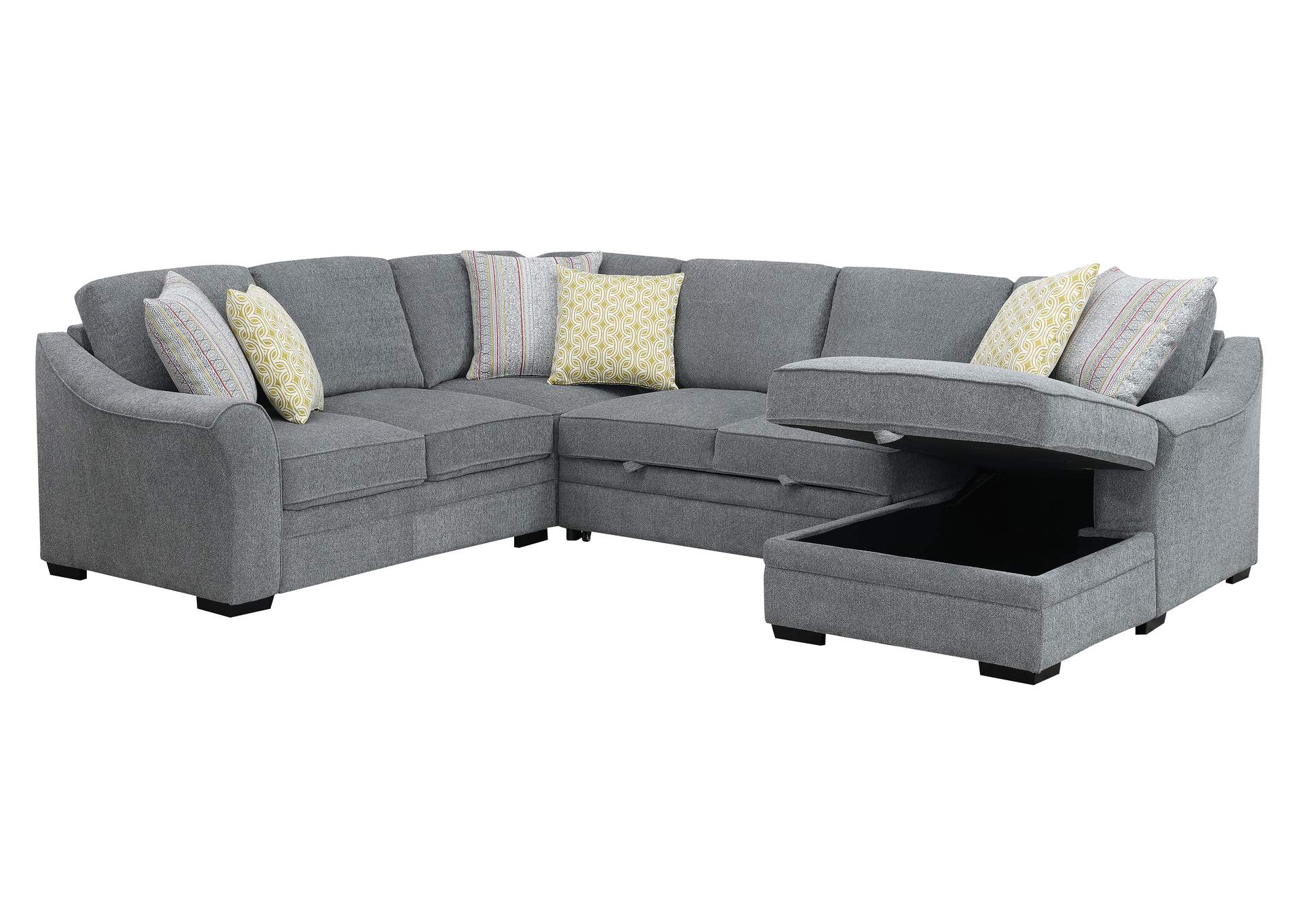 Pop-Up Sleeper Sectional,Emerald Home Furnishings