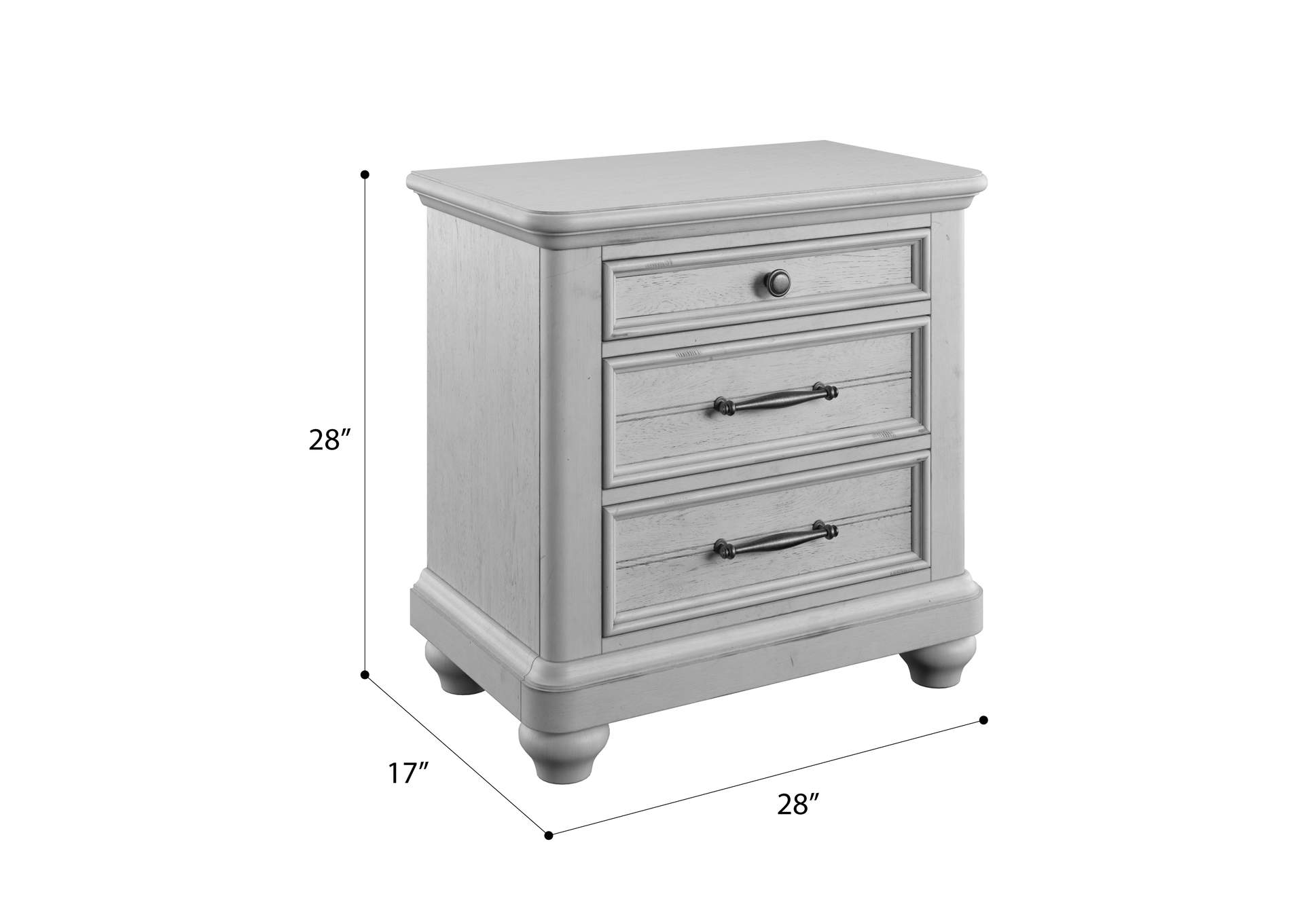 New Haven Drawer Nightstand,Emerald Home Furnishings