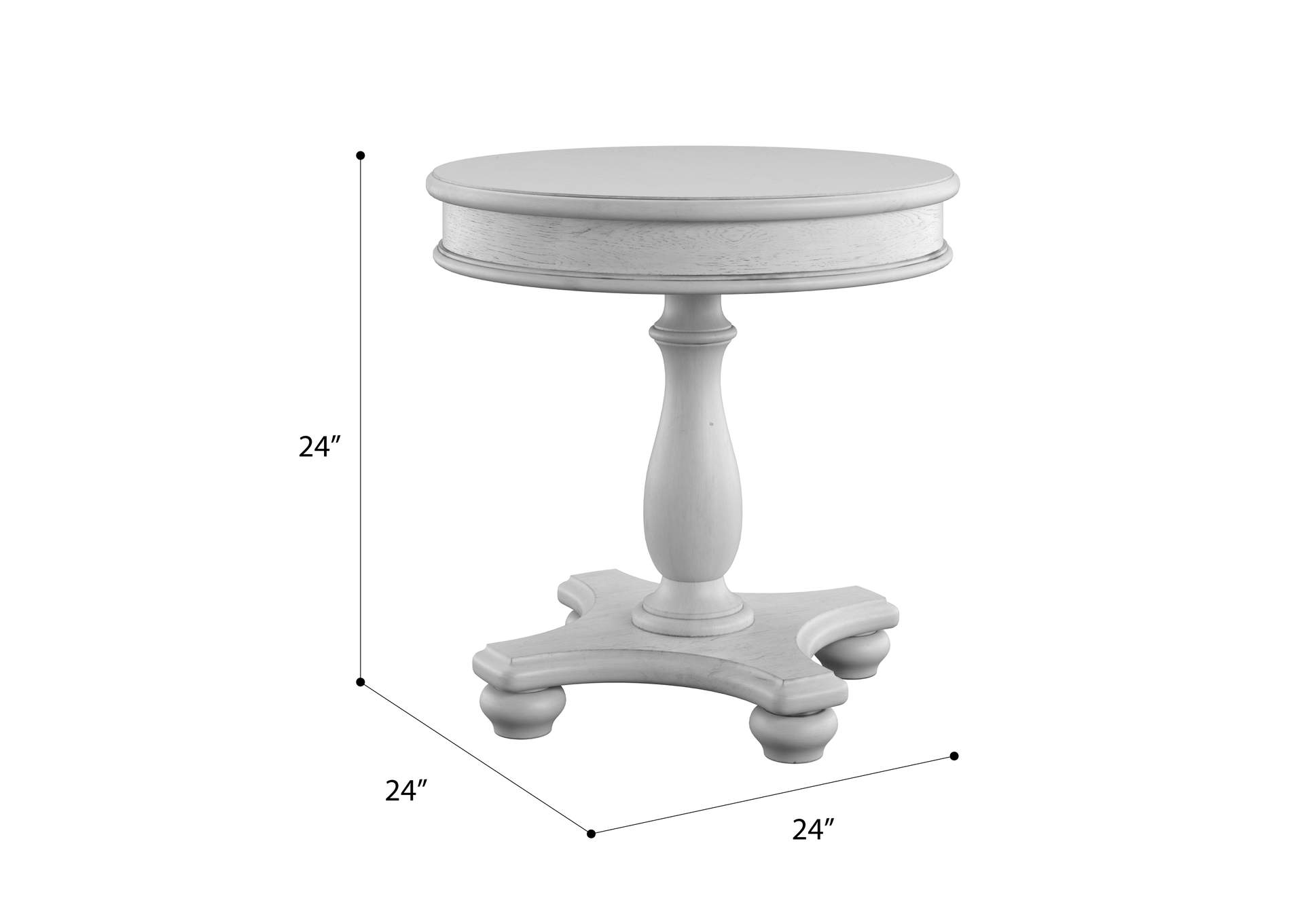 New Haven Round End Table,Emerald Home Furnishings