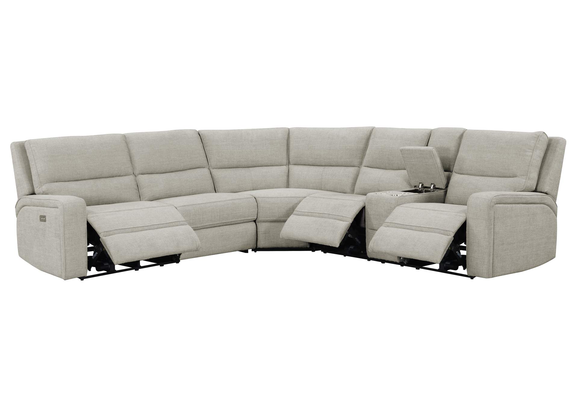 Medford Power 3-Seat Reclining Sectional,Emerald Home Furnishings