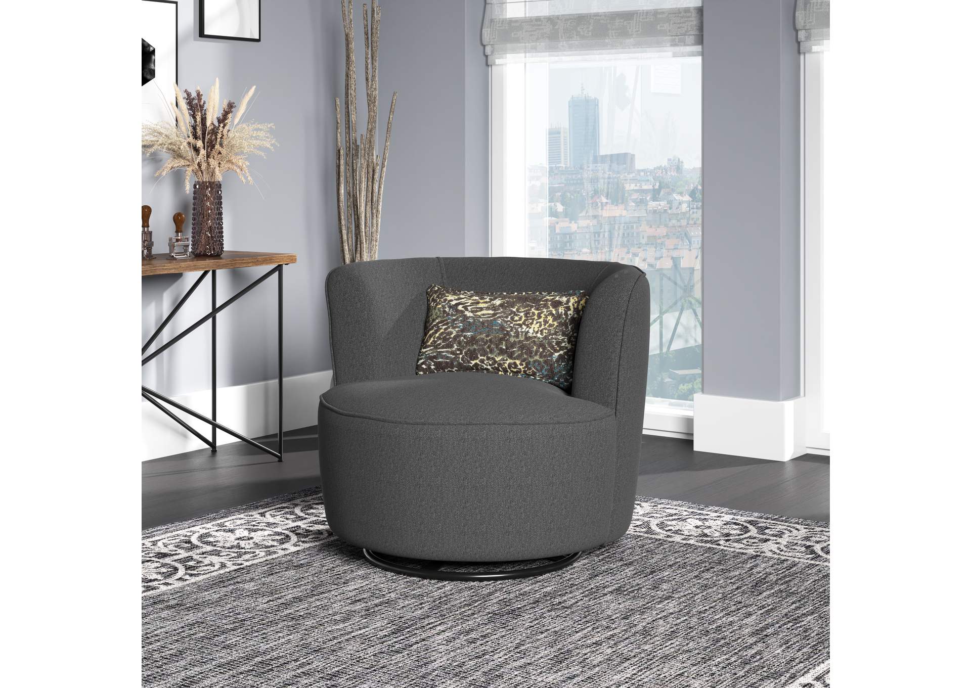 Benzley Swivel Glider Accent Chair,Emerald Home Furnishings