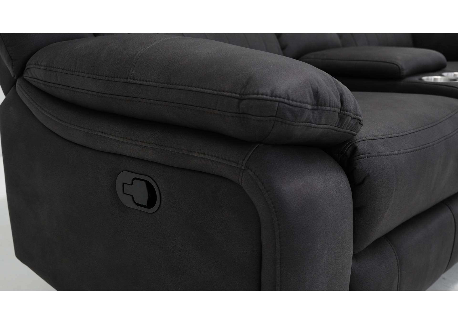 Navaro Reclining Console Loveseat,Emerald Home Furnishings