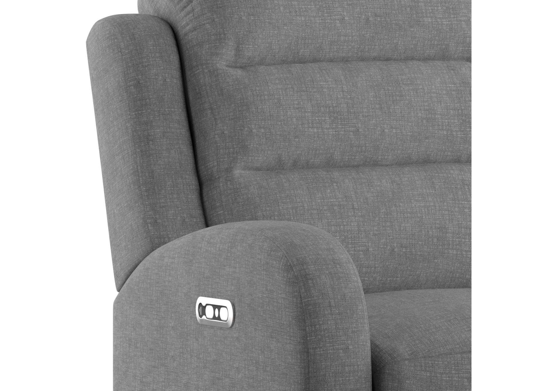 Harvey Dual Power Recliner And Headrest,Emerald Home Furnishings