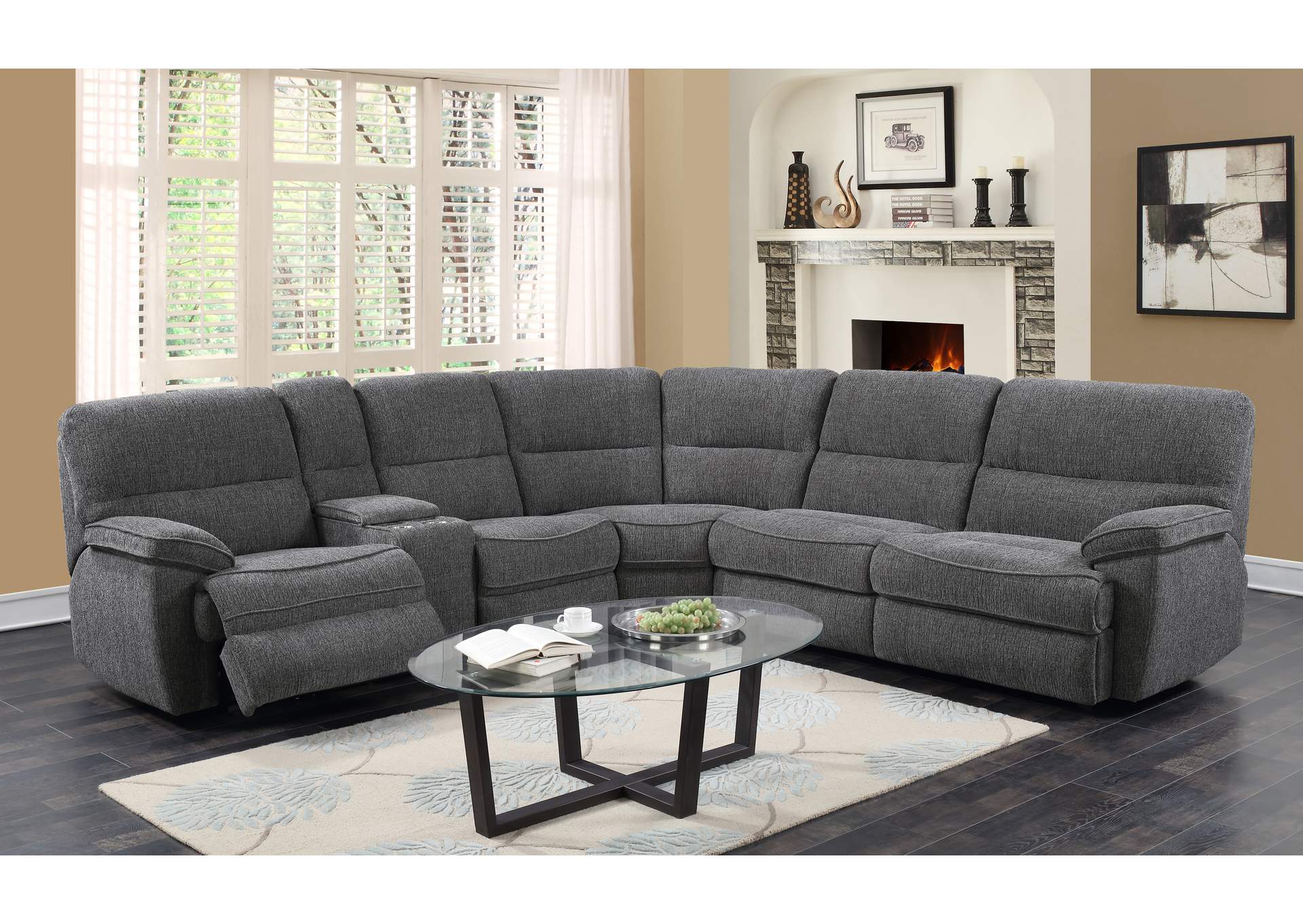 Aurora Rsf One Side Power Sofa,Emerald Home Furnishings