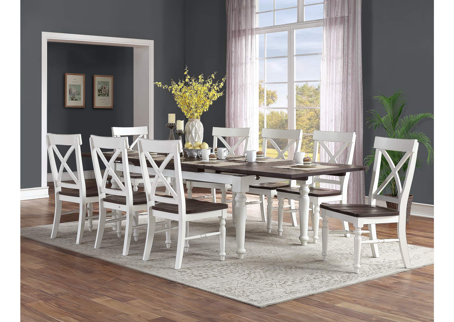 Mountain Retreat Dining Table - Leaves,Emerald Home Furnishings