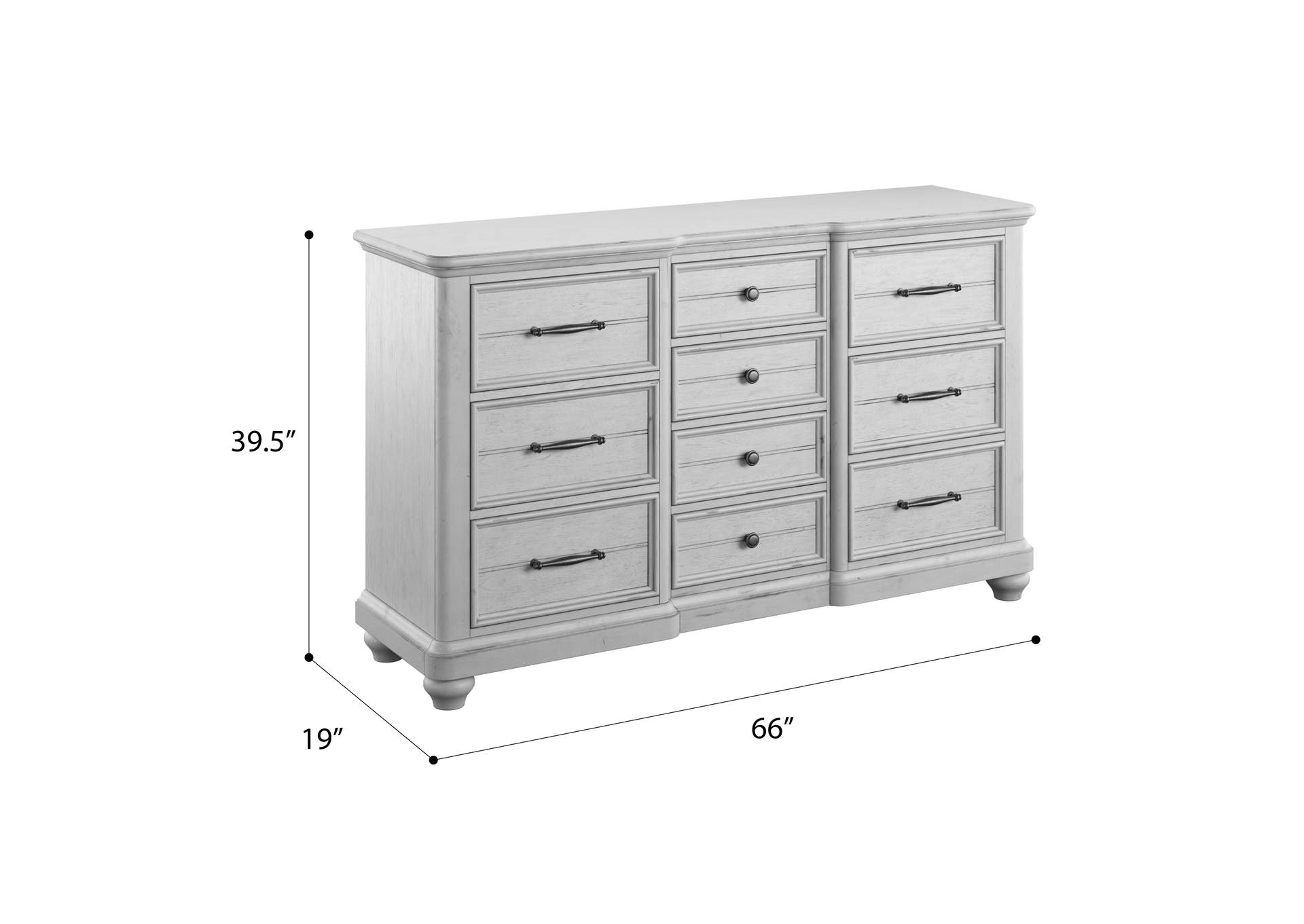 New Haven 10 Drawer Dresser,Emerald Home Furnishings