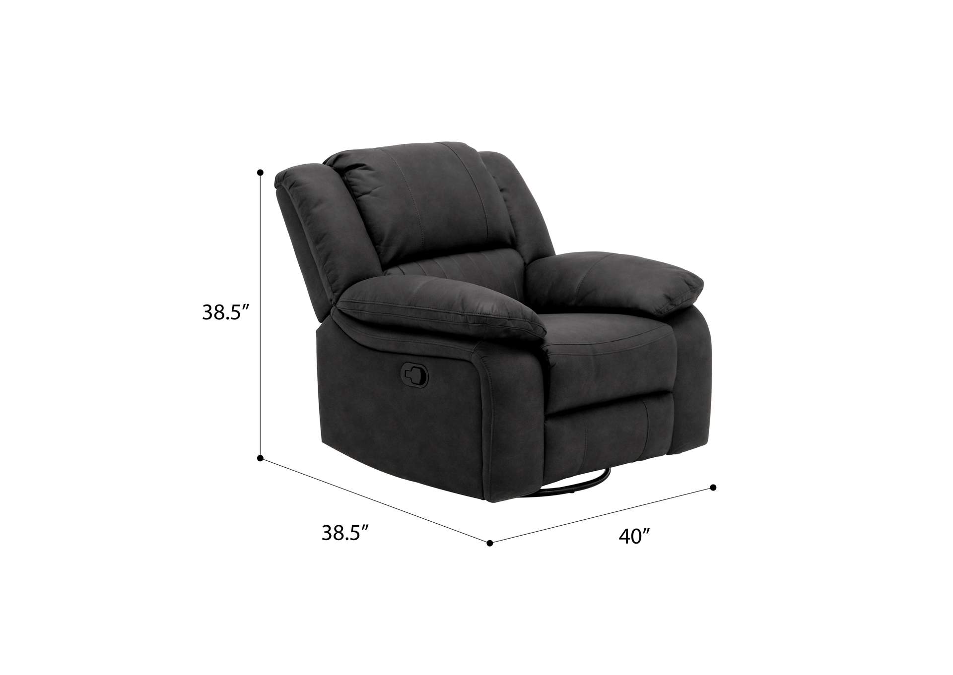 Navaro Swivel Gliding Recliner,Emerald Home Furnishings