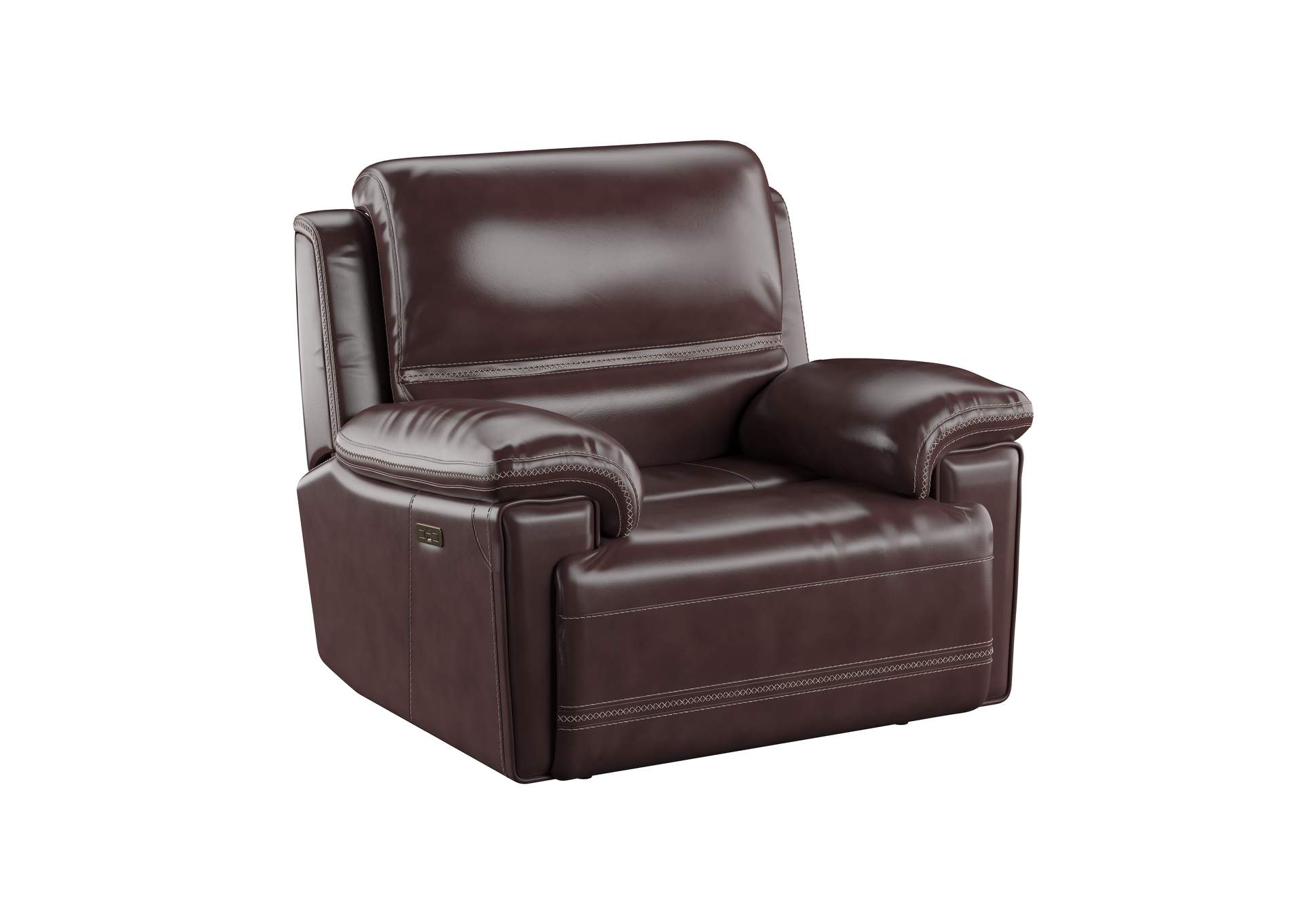 Bernard Dual Power Recliner And Headrest,Emerald Home Furnishings