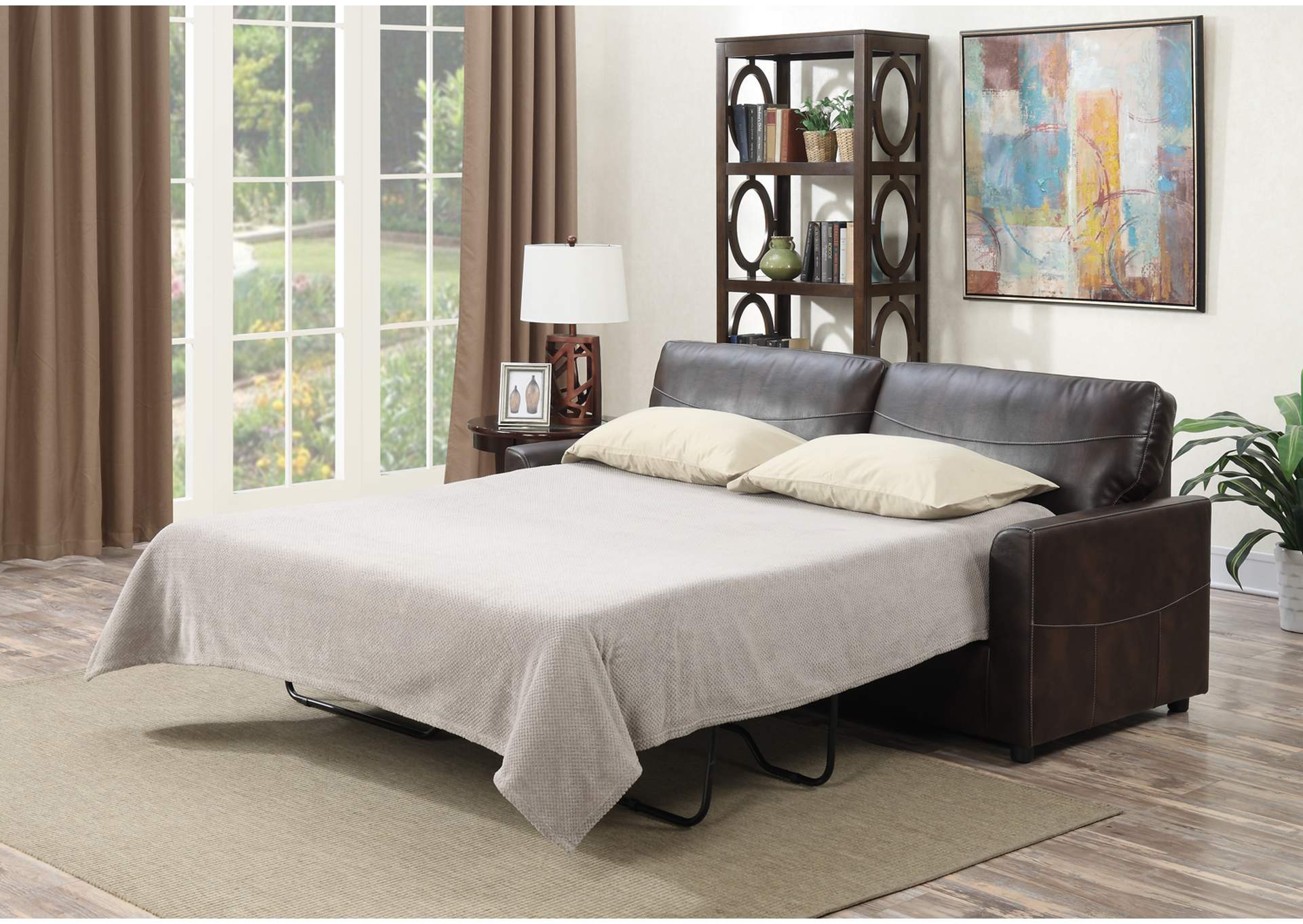 Slumber Queen Sleeper Sofa,Emerald Home Furnishings