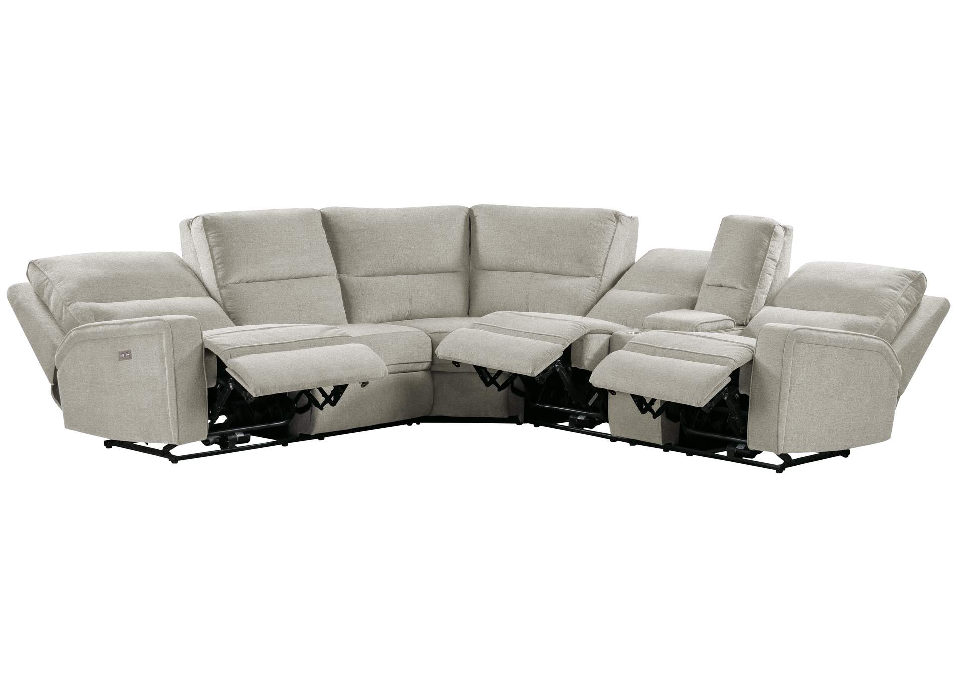 Medford Power 3-Seat Reclining Sectional,Emerald Home Furnishings