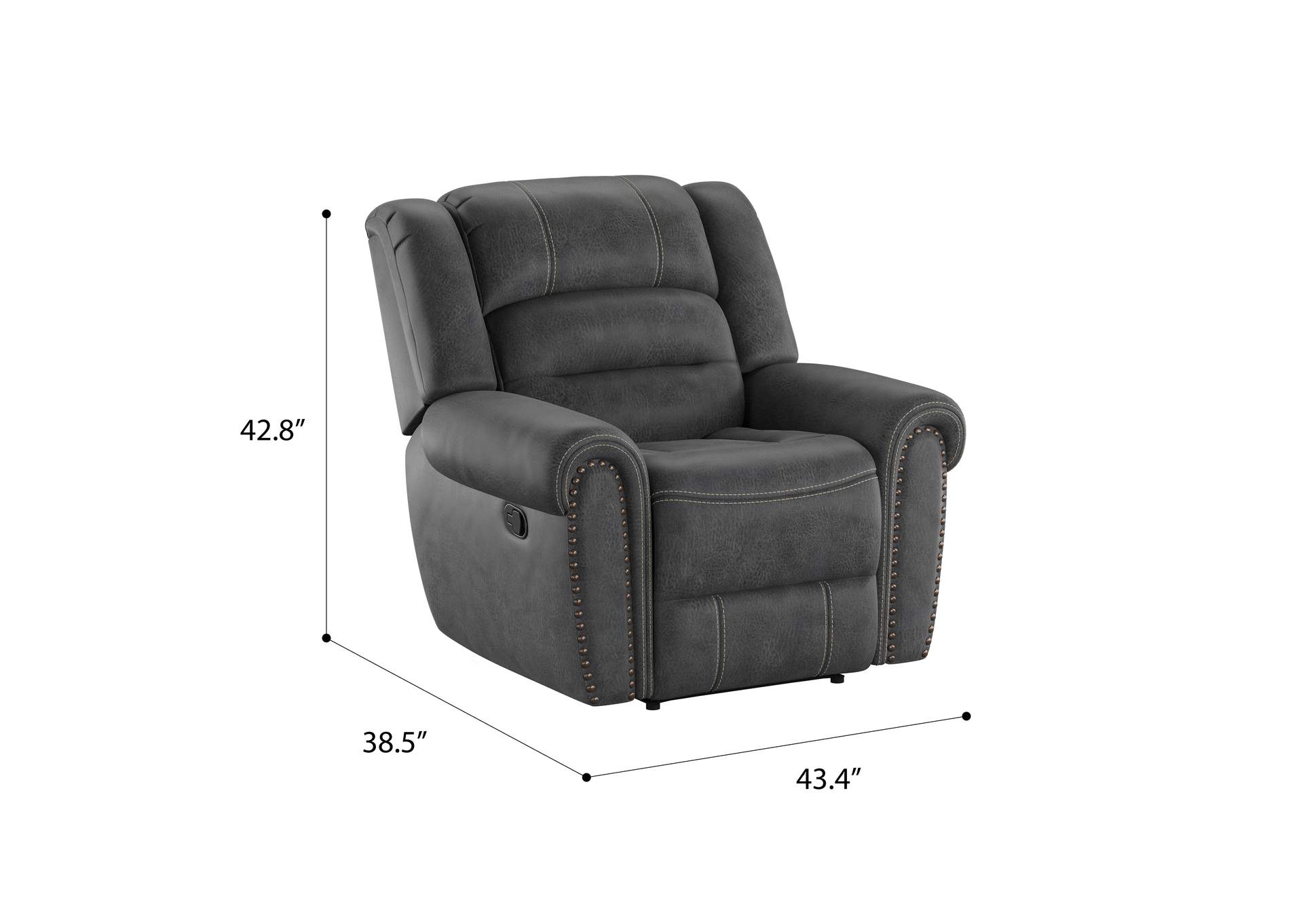 Baldwin Gliding Recliner,Emerald Home Furnishings