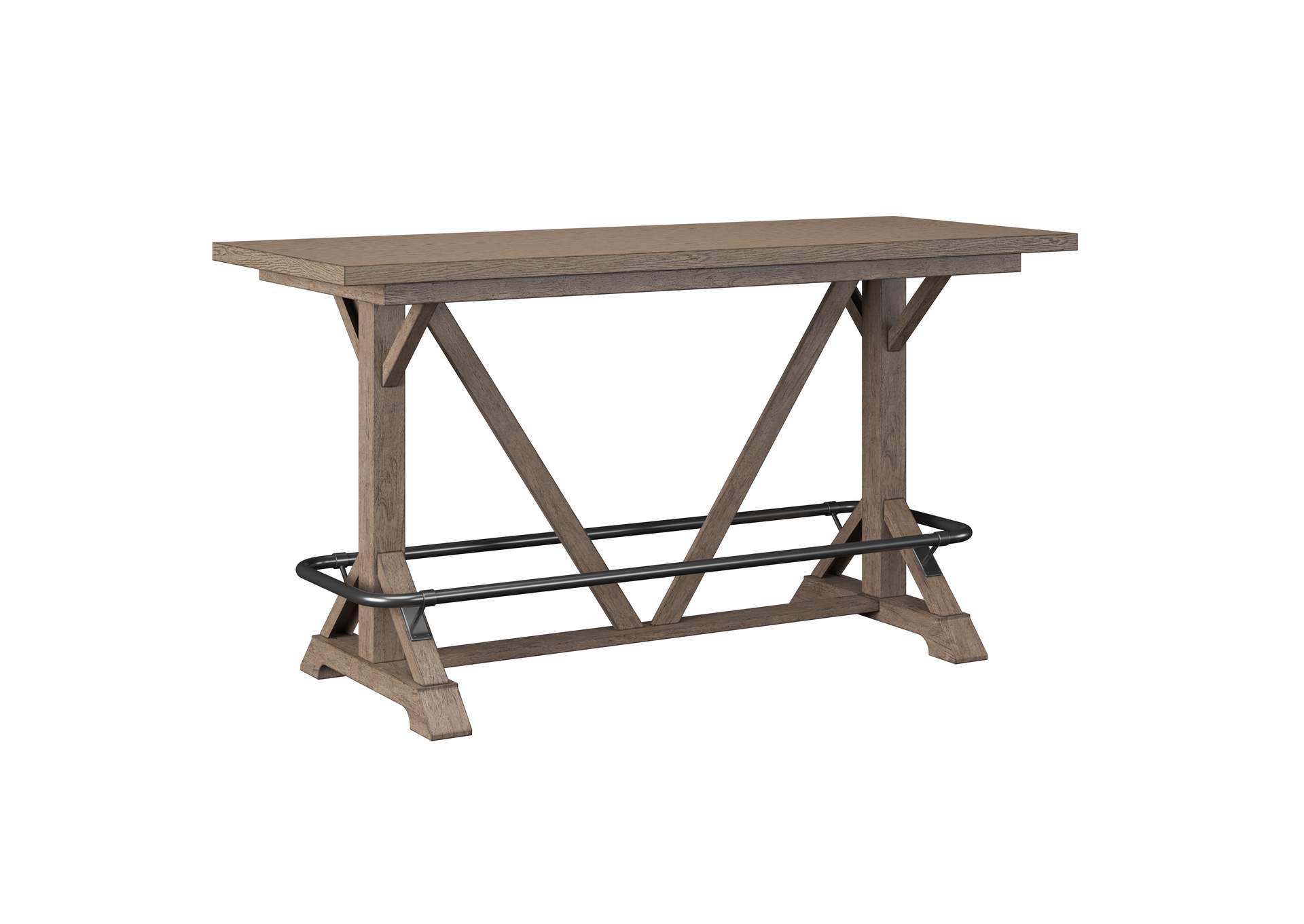 Benton Bar Height Trestle Table,Emerald Home Furnishings