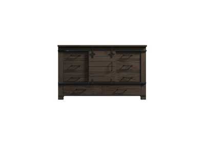 Image for Newton Cocoa Brown 8-Drawer Dresser