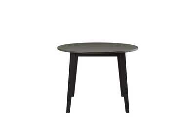 Image for Merrill Creek Charcoal & Ebony Round Dropleaf Dining Table
