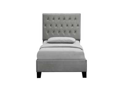 Image for Amelia Light Gray Twin Upholstered Bed