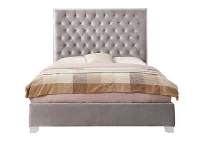 Image for Lacey Silver Gray Queen Upholstered Bed