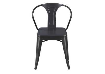 Image for Dakota Iii Gunmetal Gray Dining Arm Chair