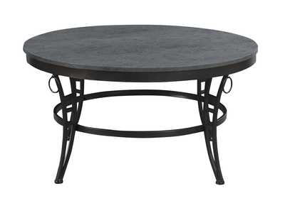 Image for Emmerson Cathedral Gray Round Coffee Table