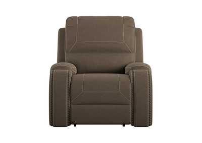 Image for Adrian Walnut Brown Swivel Gliding Recliner