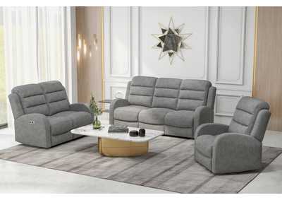 Image for Harvey Dual Power Sofa Recliner And Headrest