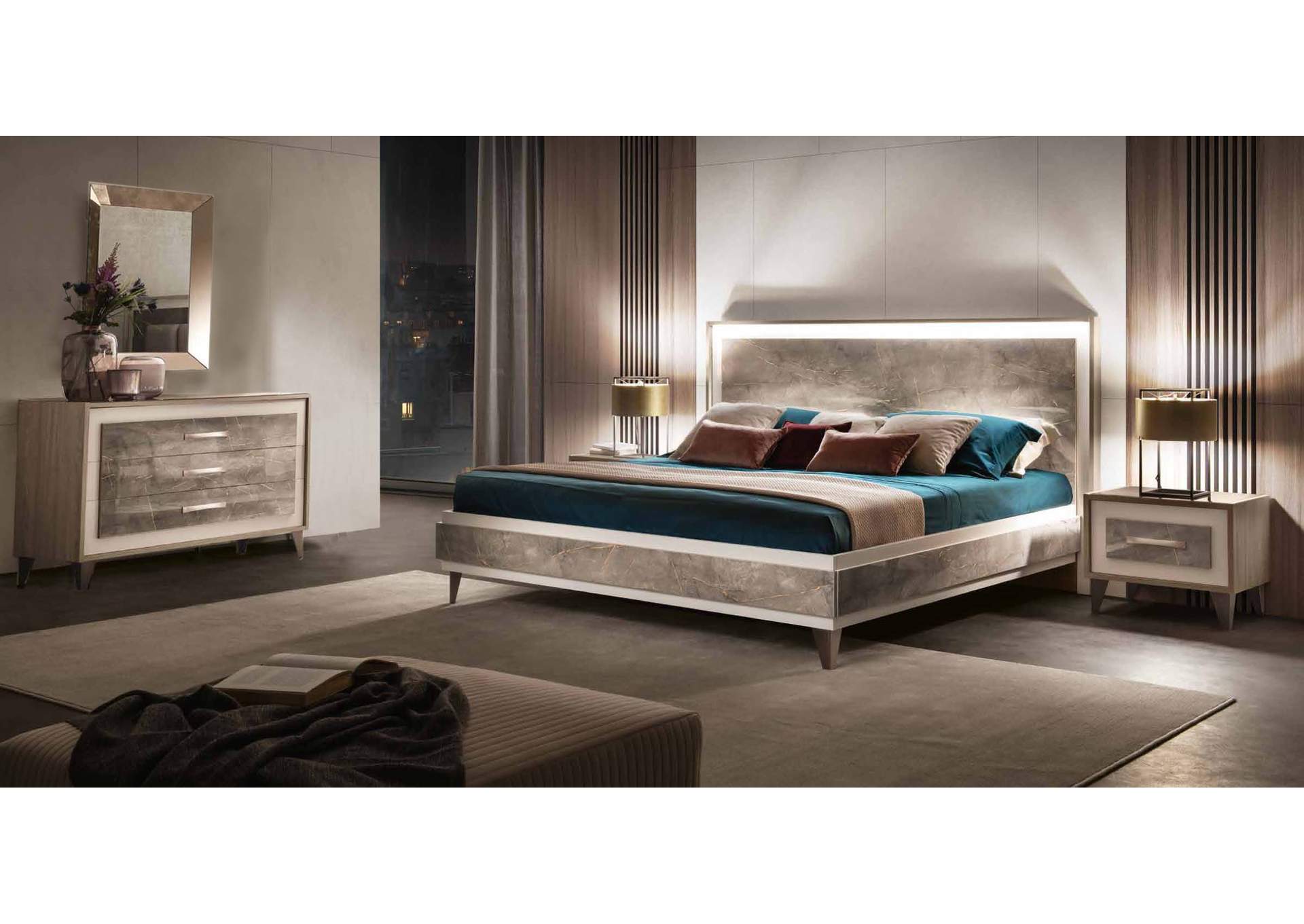 Arredoambra Bedroom By Arredo Classic with Single Dresser SET,ESF Wholesale Furniture