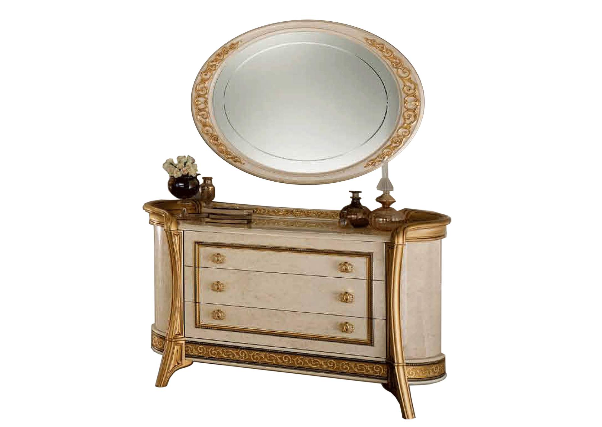 Melodia 3 Dr Dressers with Mirrors SET,ESF Wholesale Furniture