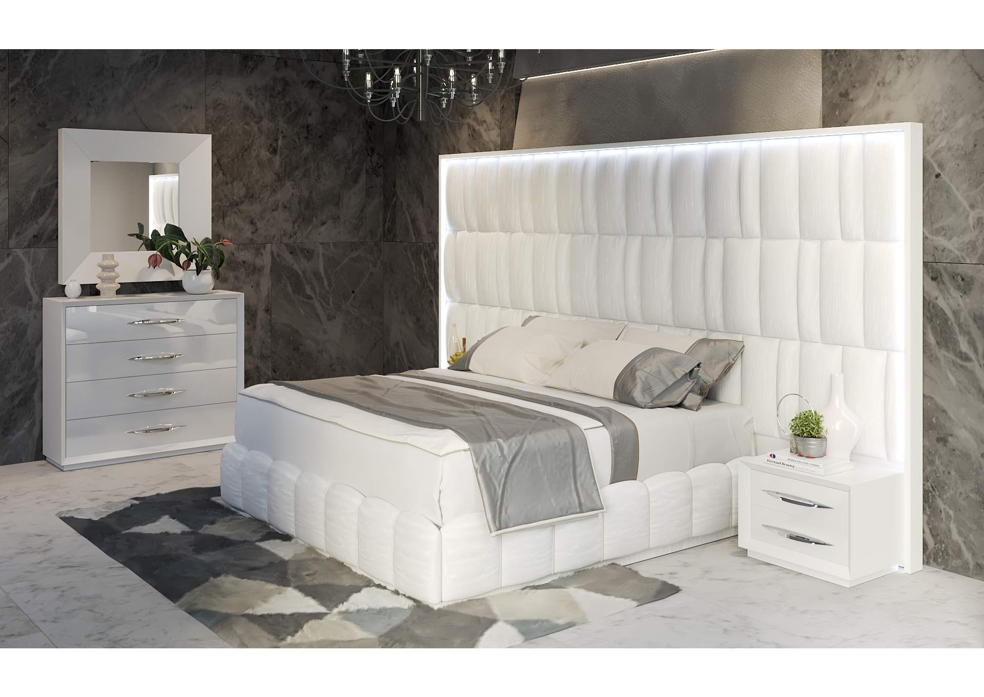 Orion Bed with Carmen Cases SET,ESF Wholesale Furniture