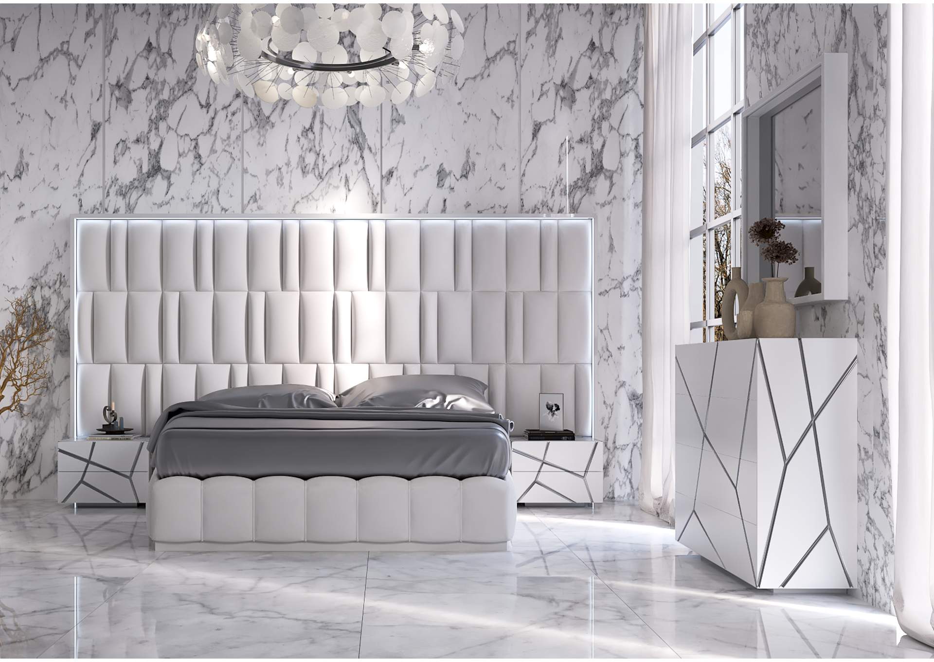 Orion Bed with Gio Cases SET,ESF Wholesale Furniture