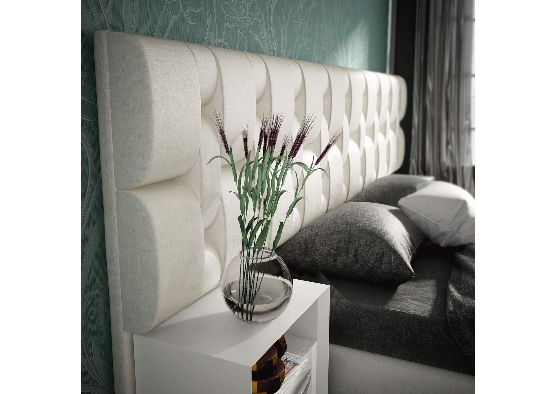 Emporio White Bedroom SET,ESF Wholesale Furniture