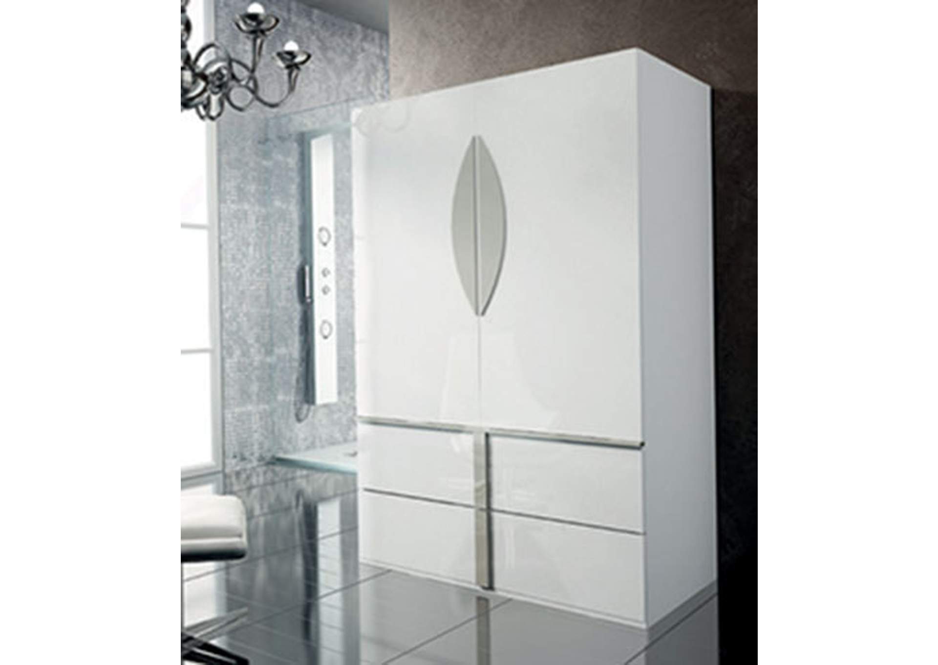 White, Grey/Silver Standing Mirror,ESF Wholesale Furniture