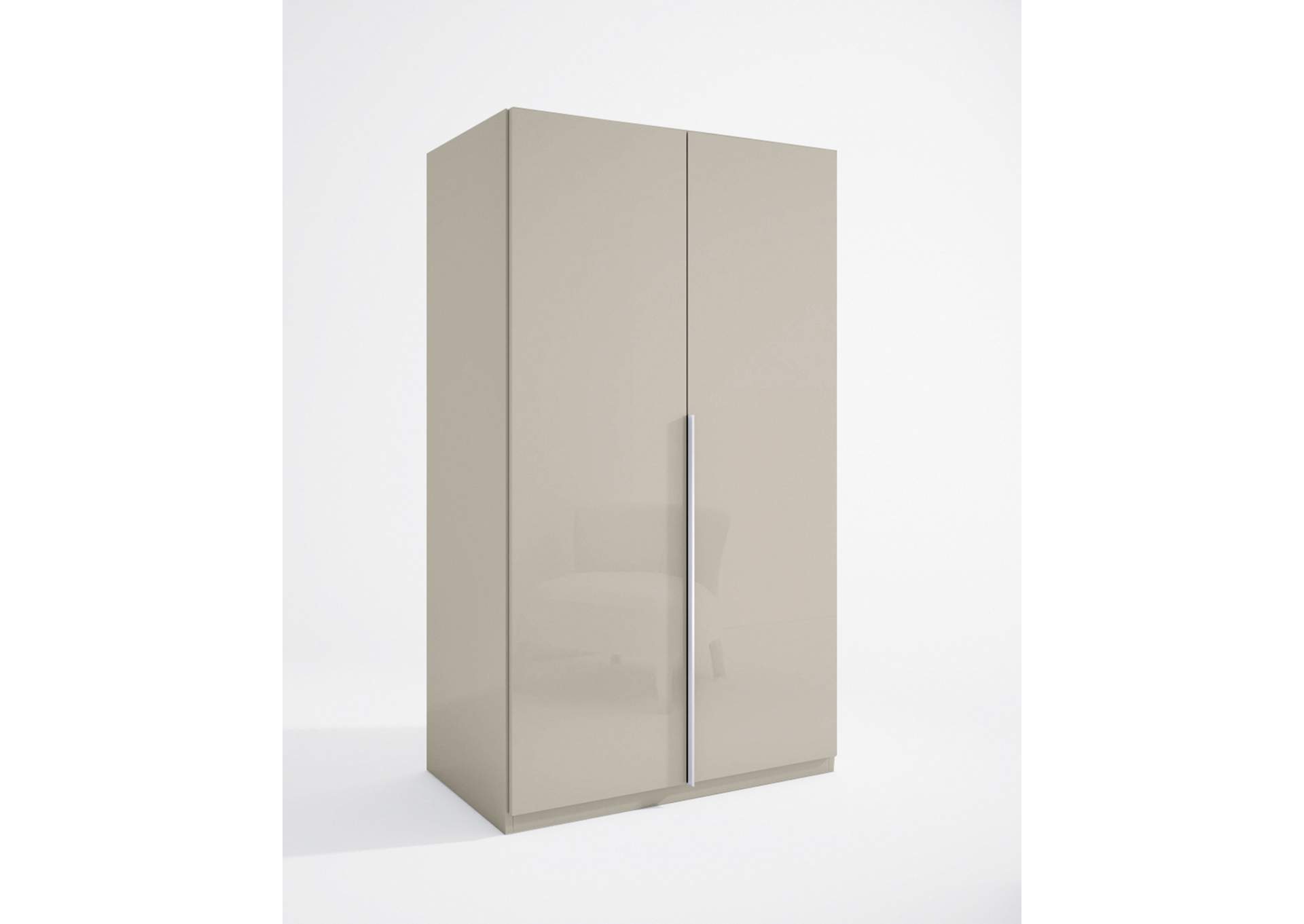 Grey/Silver Marina 2 Door Wardrobe,ESF Wholesale Furniture
