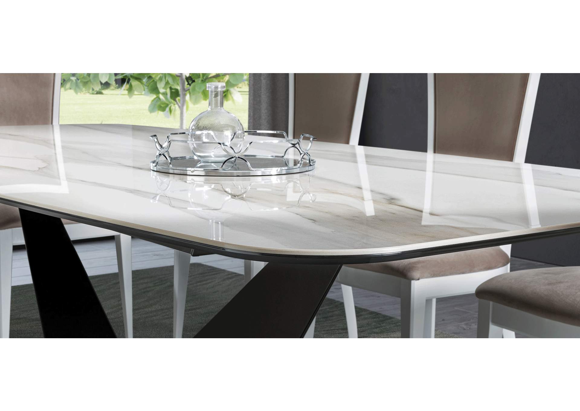 Elite White Dining Room By Camel Group Italy SET,ESF Wholesale Furniture