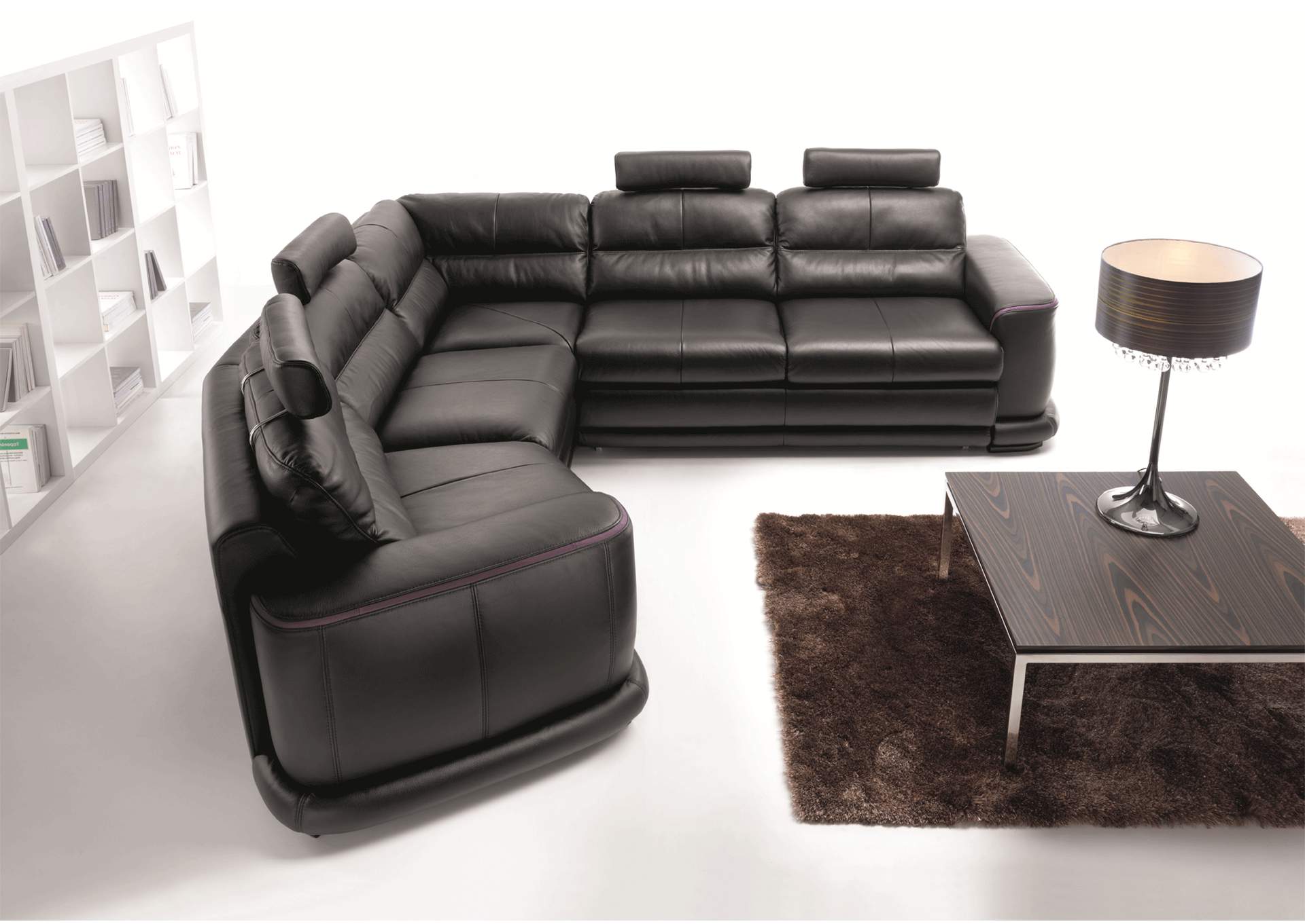 Black Camino Sectional W/Bed Set,ESF Wholesale Furniture