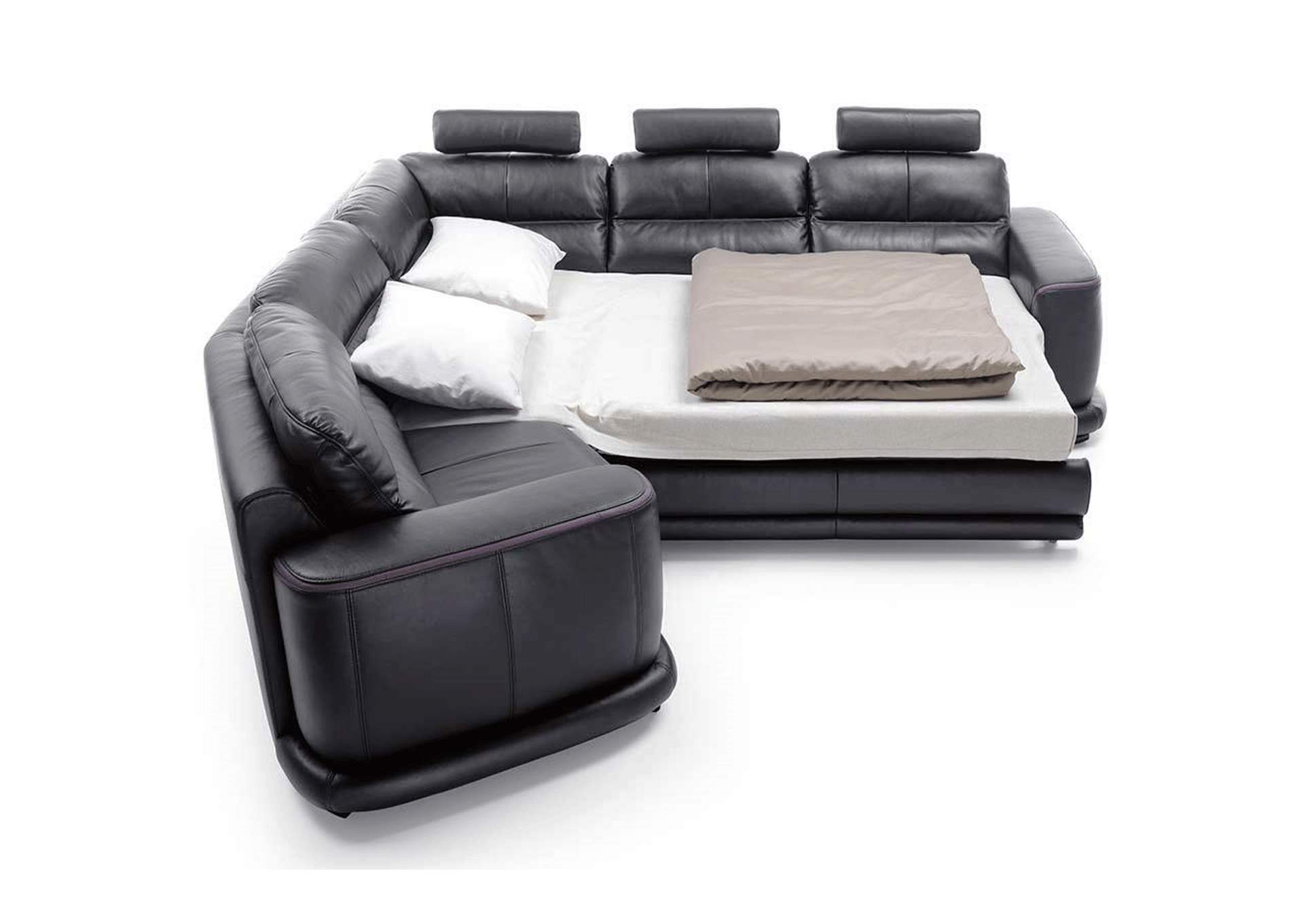 Black Sectional Camino Left Chaise,ESF Wholesale Furniture