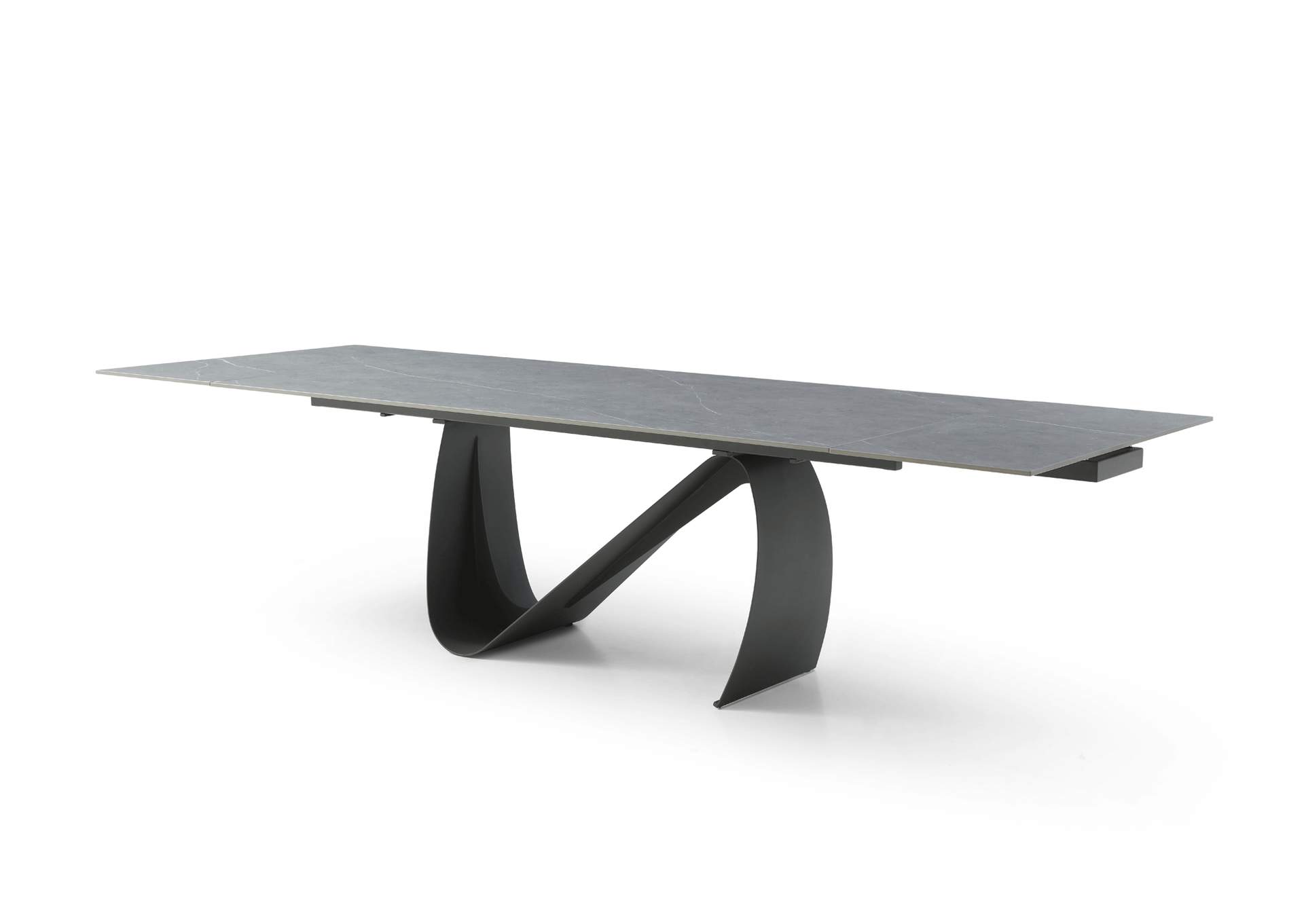 9087 Table Dark Grey with 1218 Swivel Dark Grey Chair SET,ESF Wholesale Furniture