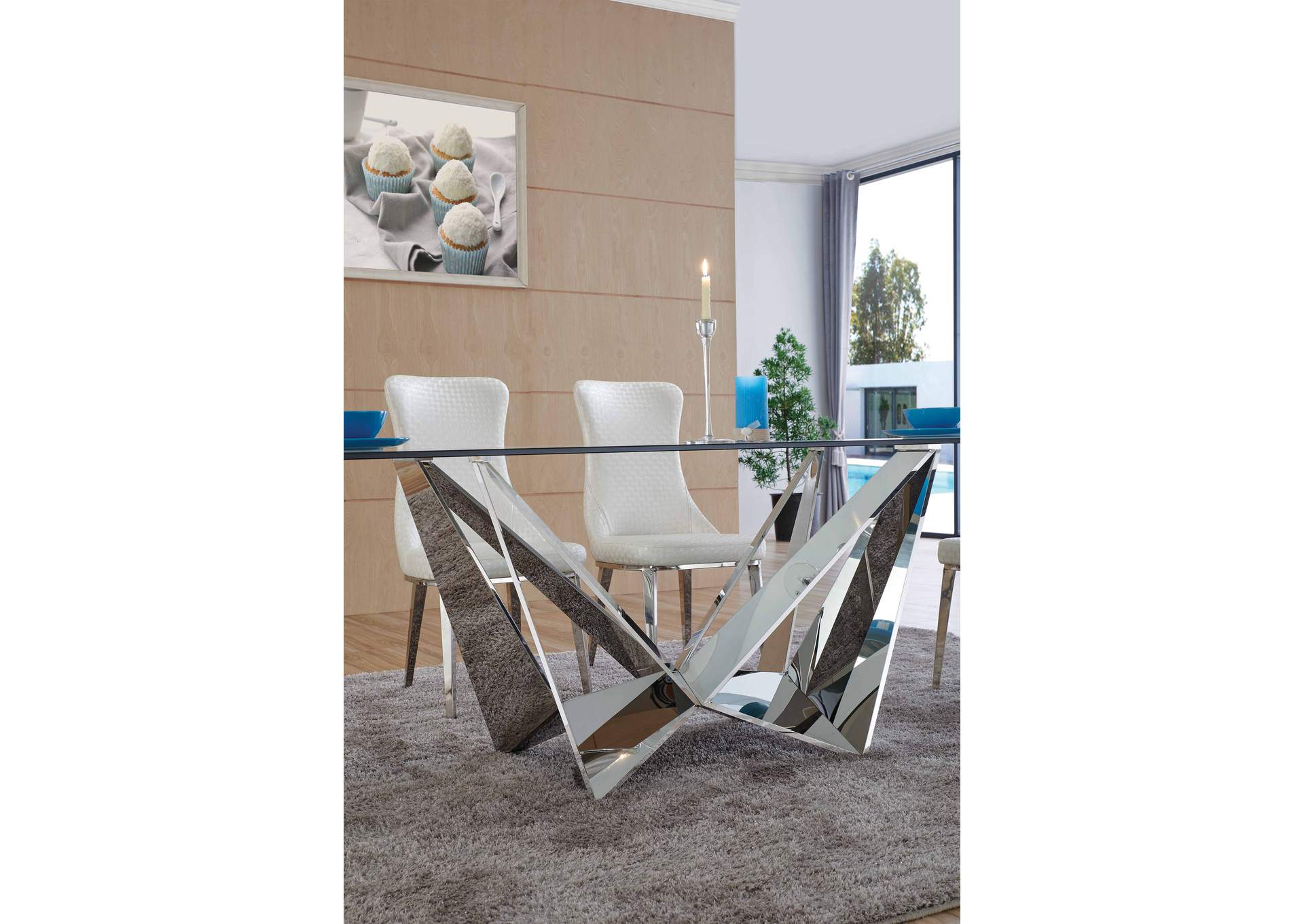 2061 Modern Dining Table with Fixed Top,ESF Wholesale Furniture