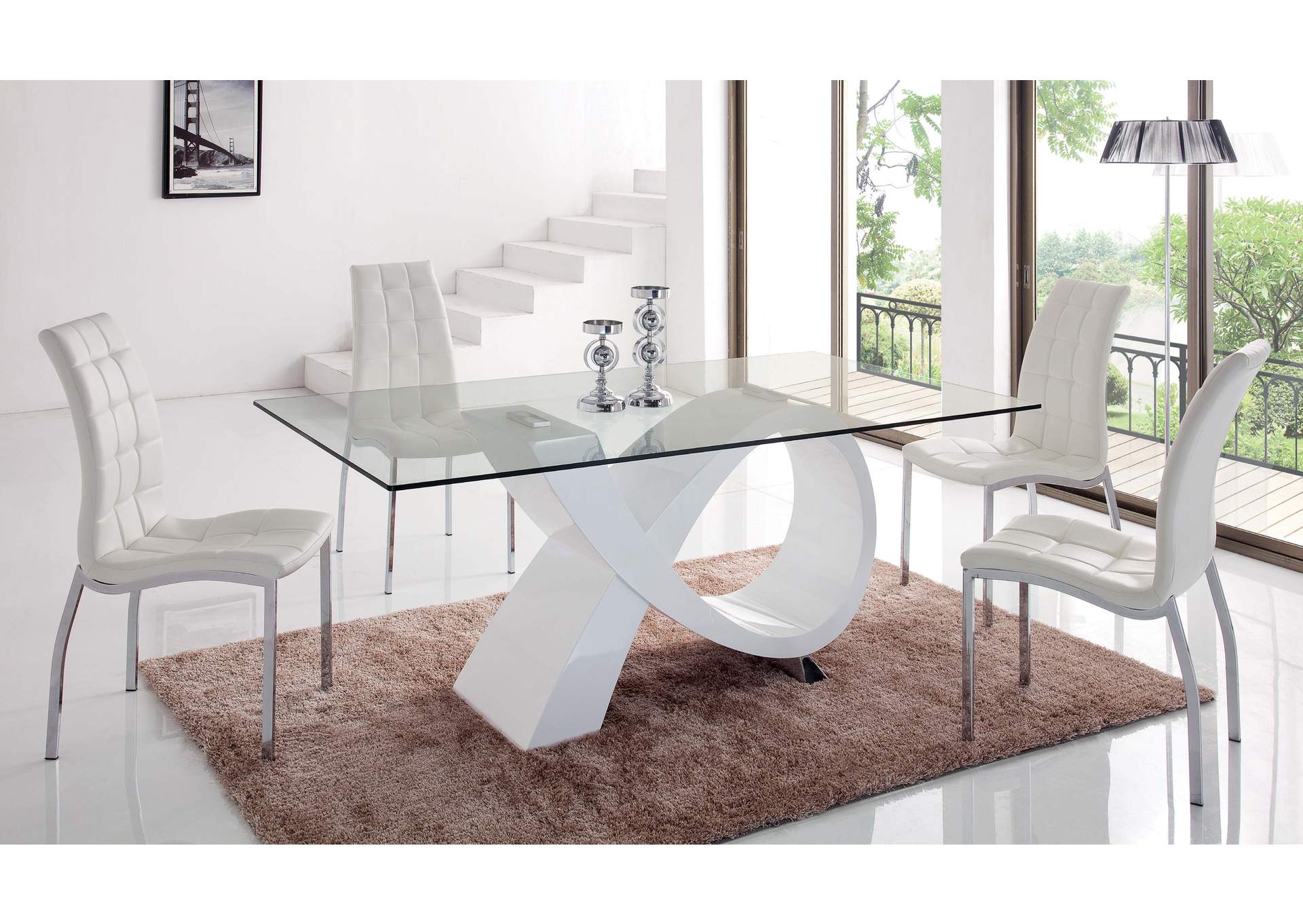 White 989 Table,ESF Wholesale Furniture