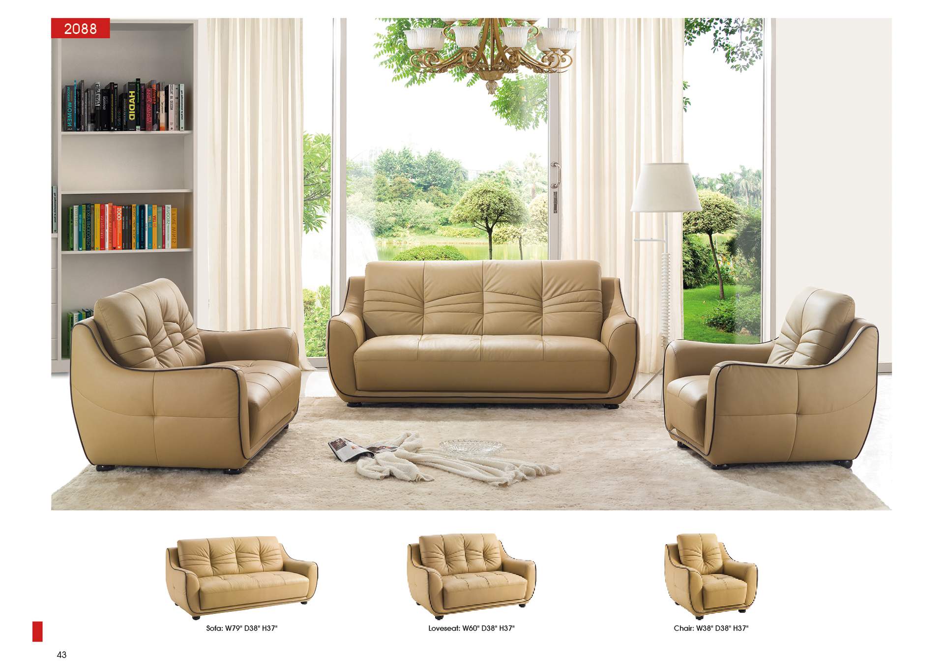2088 Sofa,ESF Wholesale Furniture