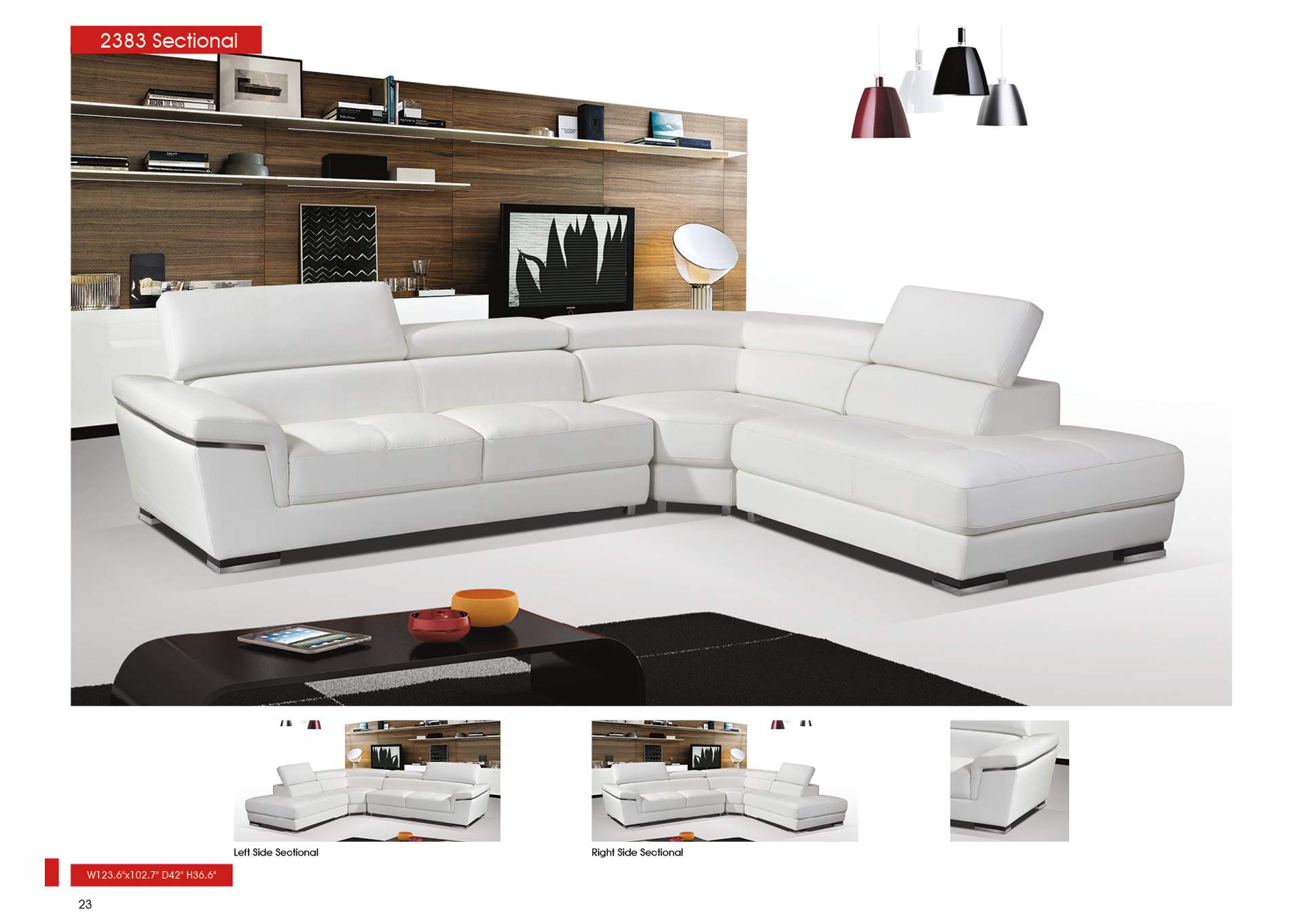 2383 Sectional Left,ESF Wholesale Furniture