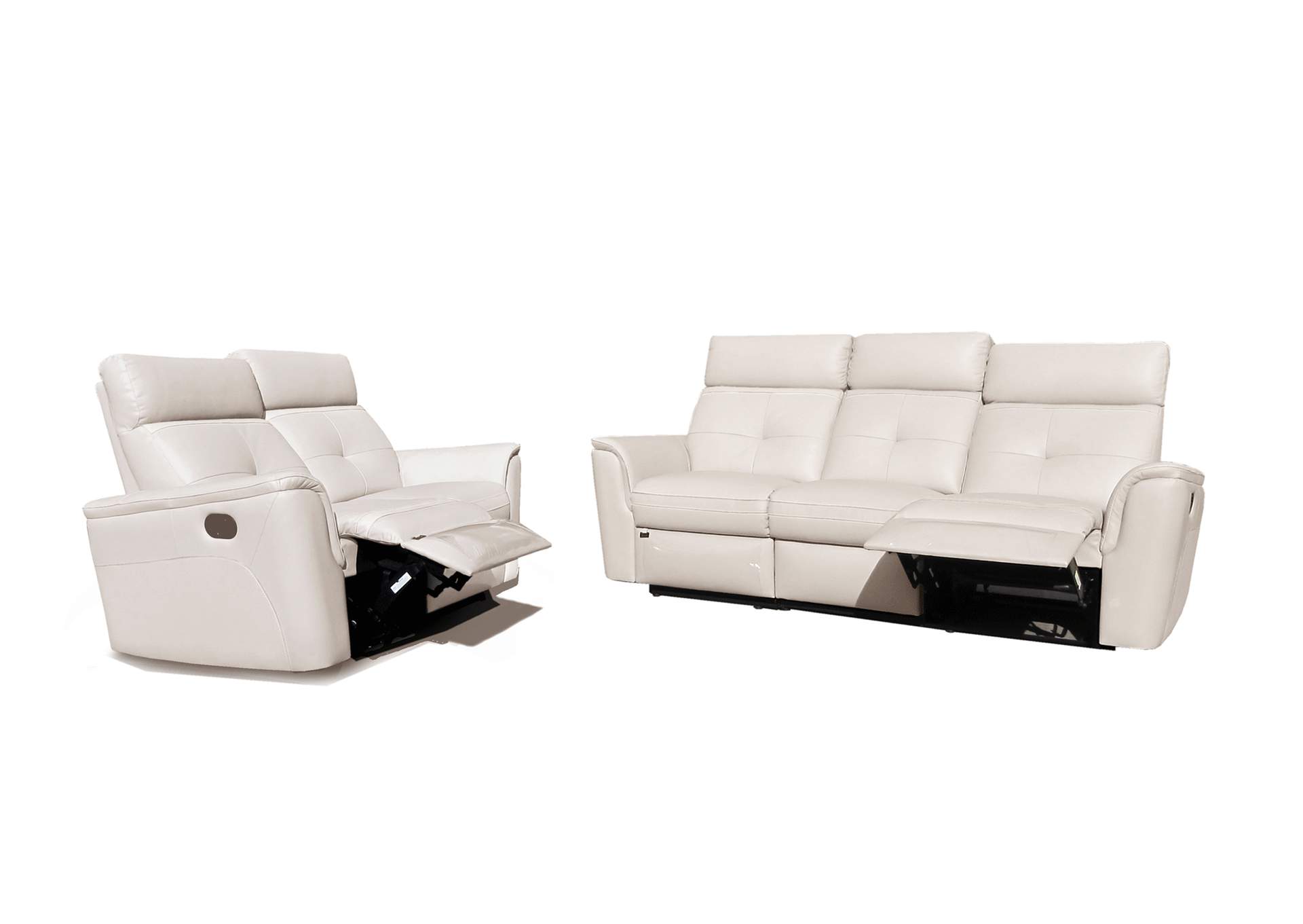 8501 White with Manual Recliners SET,ESF Wholesale Furniture