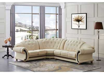 Image for Apolo Sectional Left Facing Ivory