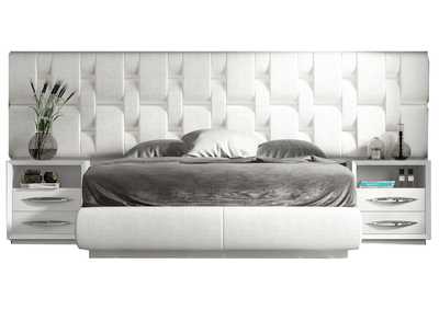 Image for Emporio Beige & White Storage Queen Bed