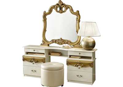 Barocco Ivory - Gold Vanity Dresser SET