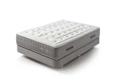 Image for White, Grey/Silver Lux Full Mattress
