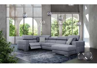 Image for Quartz Sectional Right with Electric Recliner and Bed SET