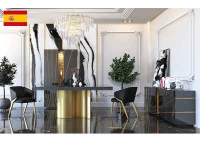 Image for Oro Black Dining Room SET