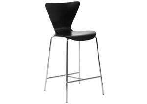 Image for Tessa Black Counter Chair - Set of 2